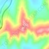 Mappa topografica 巴颜喀拉山脉, altitudine, rilievo