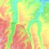Mappa topografica Aquilano, mappa di rilievo, mappa dell'altitudine