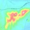 Mappa topografica 定军山, altitudine, rilievo