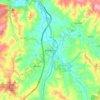 Mappa topografica Bombarral, altitudine, rilievo