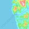 Mappa topografica Viana do Castelo, altitudine, rilievo