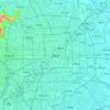 Mappa topografica 北京市, altitudine, rilievo