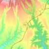 Mappa topografica 石柱, altitudine, rilievo