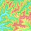 Mappa topografica Trdkova, altitudine, rilievo