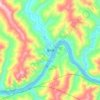Mappa topografica 蜀河, altitudine, rilievo