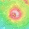 Mappa topografica Vesuvio, altitudine, rilievo