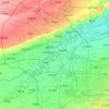 Mappa topografica 咸阳, altitudine, rilievo