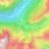 Mappa topografica Lizzola, altitudine, rilievo