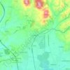 Mappa topografica Guidonia, altitudine, rilievo