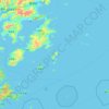 Mappa topografica 浮鹰岛, altitudine, rilievo