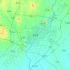 Mappa topografica 南阳市, altitudine, rilievo