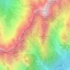 Mappa topografica Campanile di Val Montanaia, altitudine, rilievo