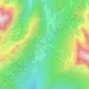 Mappa topografica Misurina, altitudine, rilievo