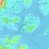 Mappa topografica 厦门市, altitudine, rilievo