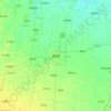 Mappa topografica 曲周县, altitudine, rilievo