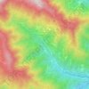 Mappa topografica Orsigna, mappa di rilievo, mappa dell'altitudine