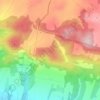 Mappa topografica Monti Volsini, altitudine, rilievo