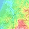 Mappa topografica Leiria, altitudine, rilievo