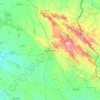Mappa topografica Portalegre, altitudine, rilievo