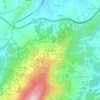 Mappa topografica Aldeia da Serra, altitudine, rilievo