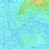 Mappa topografica 广州市, altitudine, rilievo
