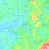 Mappa topografica Coimbra, altitudine, rilievo