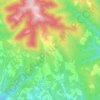 Mappa topografica San Gusmè, mappa di rilievo, mappa dell'altitudine