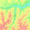 Mappa topografica 横山区, altitudine, rilievo