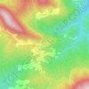 Mappa topografica Gerfalco, mappa di rilievo, mappa dell'altitudine