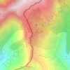 Mappa topografica Lanzo, mappa di rilievo, mappa dell'altitudine