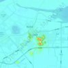 Mappa topografica 三山, altitudine, rilievo