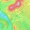 Mappa topografica Cosina, mappa di rilievo, mappa dell'altitudine