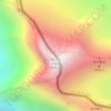 Mappa topografica मकालु 马卡鲁山 Makalu, altitudine, rilievo