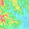 Mappa topografica Crevada, altitudine, rilievo