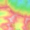 Mappa topografica Cima Re Magi o Serra delle Gravare, altitudine, rilievo