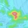 Mappa topografica 白云山, altitudine, rilievo