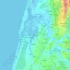 Mappa topografica Aveiro, altitudine, rilievo