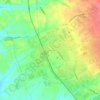 Mappa topografica Santa Palomba, mappa di rilievo, mappa dell'altitudine