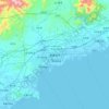 Mappa topografica 秦皇岛市, altitudine, rilievo