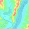 Mappa topografica 天台山, altitudine, rilievo