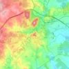 Mappa topografica Elvas, altitudine, rilievo