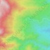 Mappa topografica Tahra, altitudine, rilievo