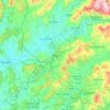 Mappa topografica Braga, altitudine, rilievo