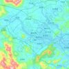 Mappa topografica 漳州市, altitudine, rilievo
