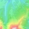 Mappa topografica Prati di Tivo, mappa di rilievo, mappa dell'altitudine