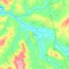 Mappa topografica Foz de Arouce, altitudine, rilievo