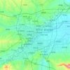 Mappa topografica 洛阳市, altitudine, rilievo