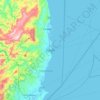 Mappa topografica Danao, altitudine, rilievo