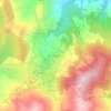 Mappa topografica Larderello, mappa di rilievo, mappa dell'altitudine