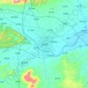 Mappa topografica 汉中市, altitudine, rilievo